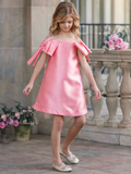 Beautiful Bow Shoulder Party Dress
