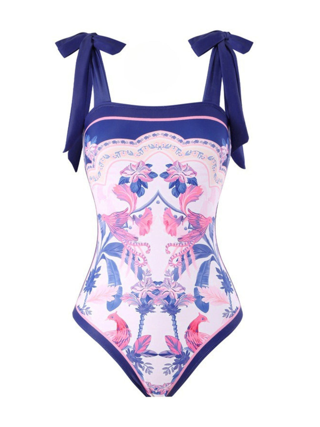 Mommy and Me Floral Print One-Piece Swimsuit
