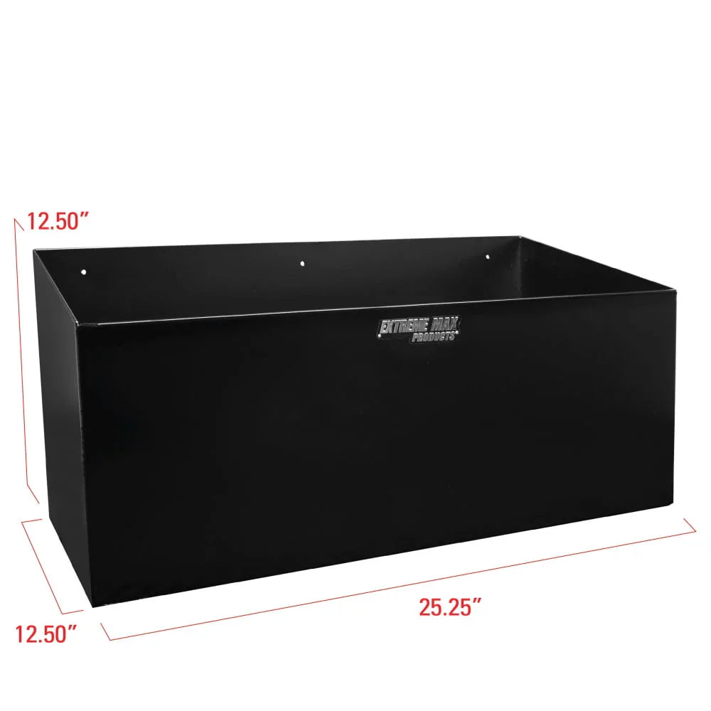 Extreme Max Dual Fuel Jug Holder �� Aluminum Design for Two 5 Gallon Jugs, Black Storage Organizer for Trailers & Garages
