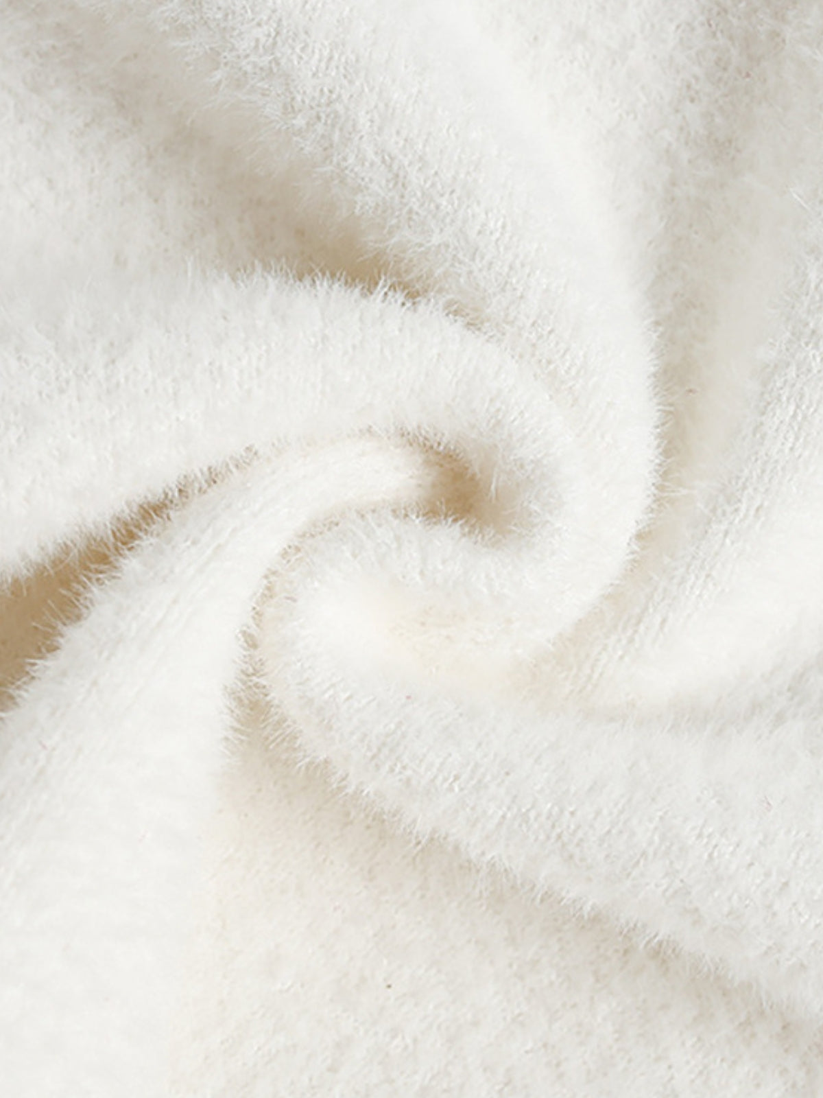 Pearl and Bow Fuzzy Sweater