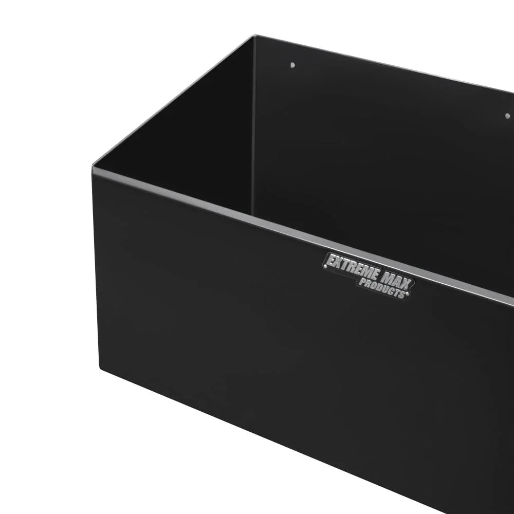 Extreme Max Dual Fuel Jug Holder �� Aluminum Design for Two 5 Gallon Jugs, Black Storage Organizer for Trailers & Garages