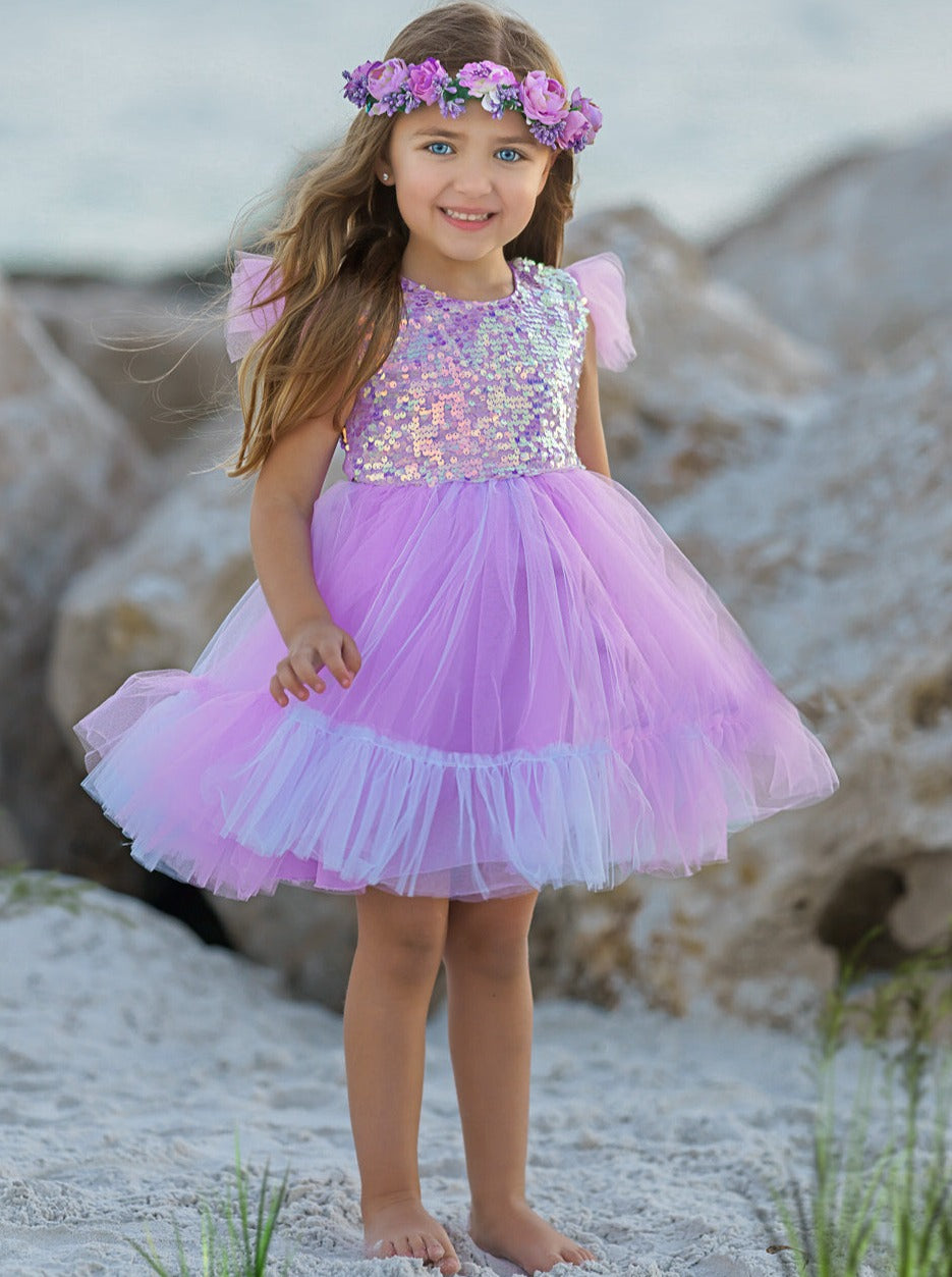 Sparkly Mermaid Twirl Tutu Dress