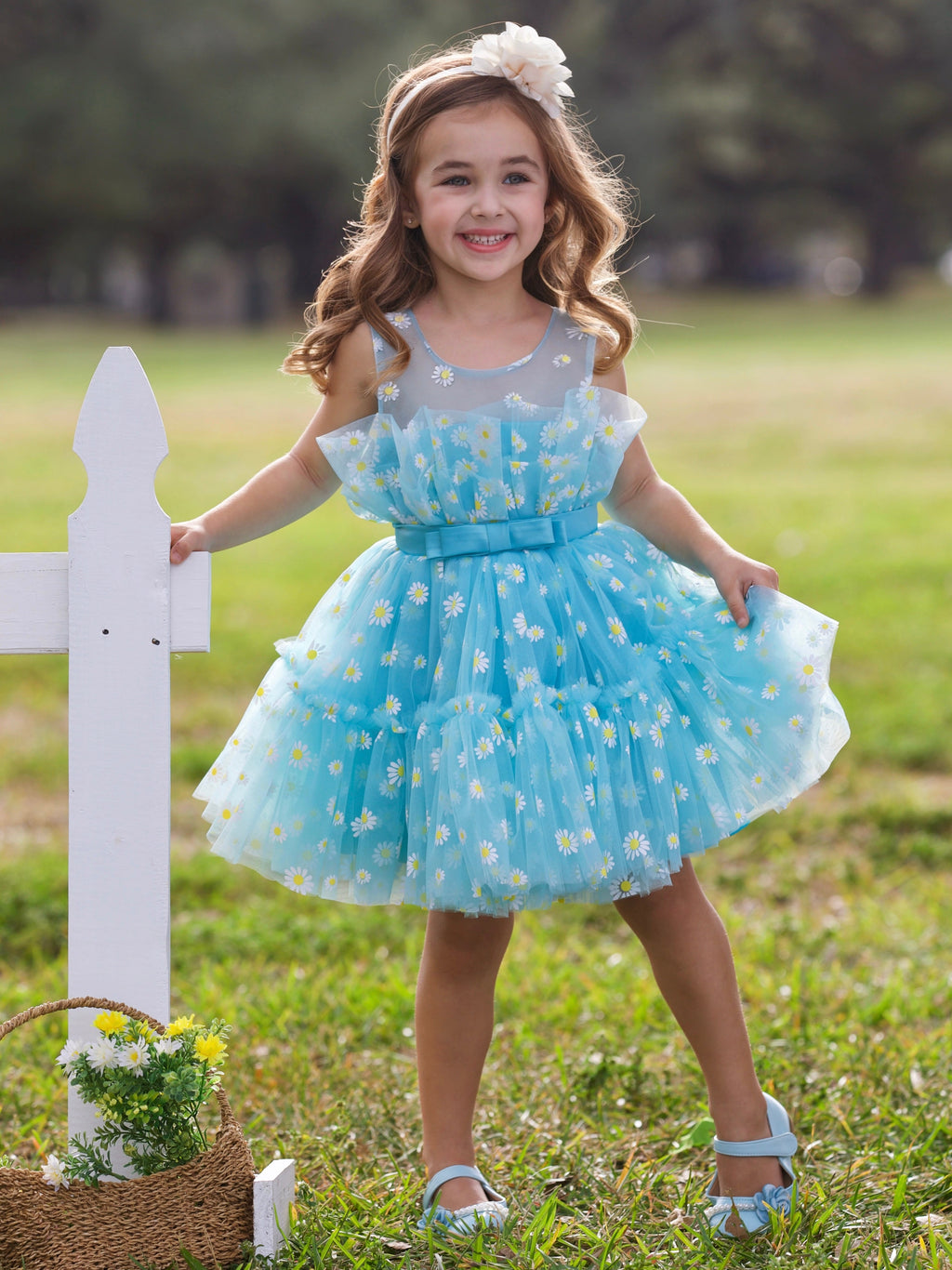 Daydream Daisy Embroidered Floral Tutu Dress