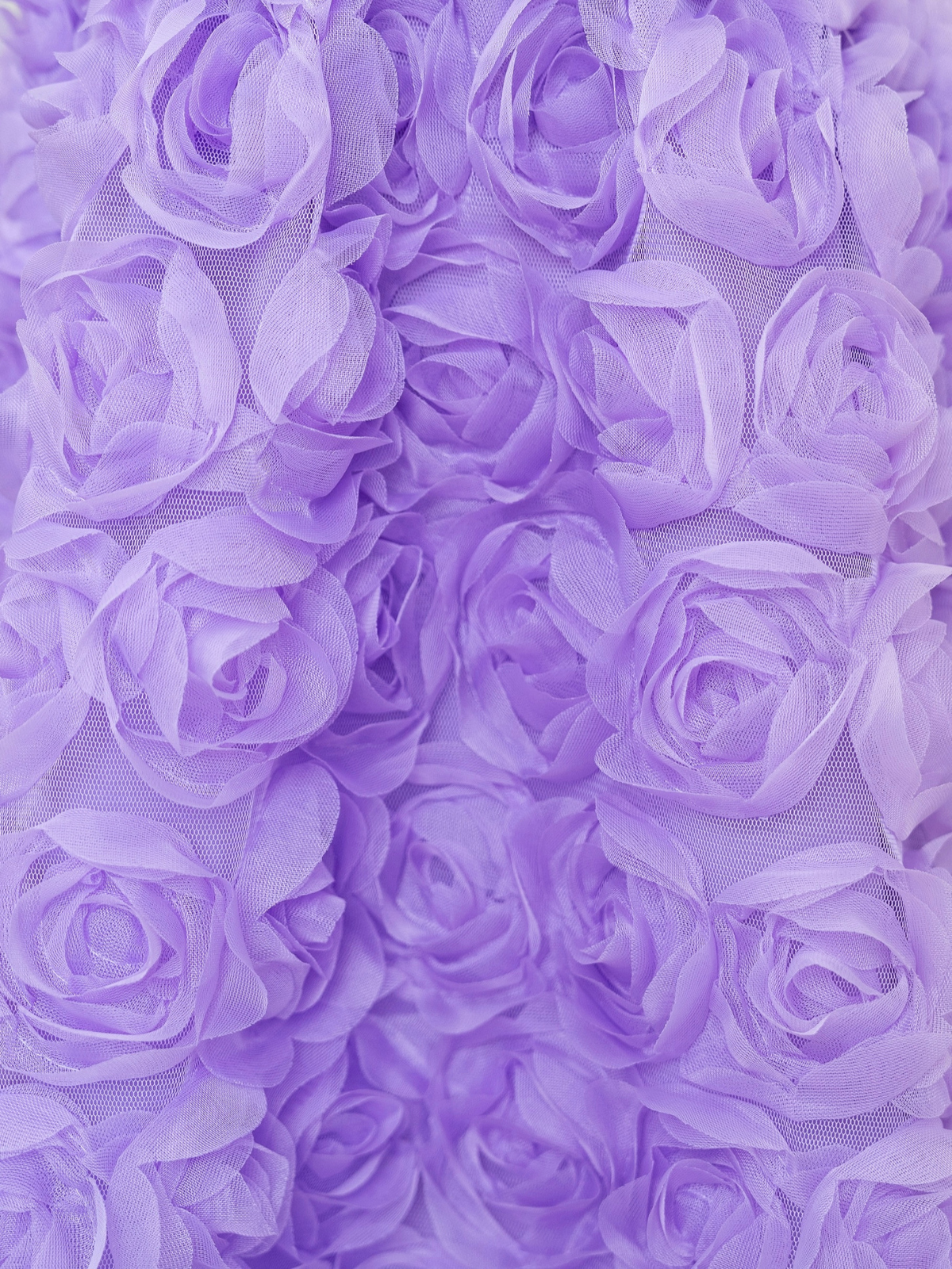 Lavender Bloom Pearl Button Rosette Tulle Dress