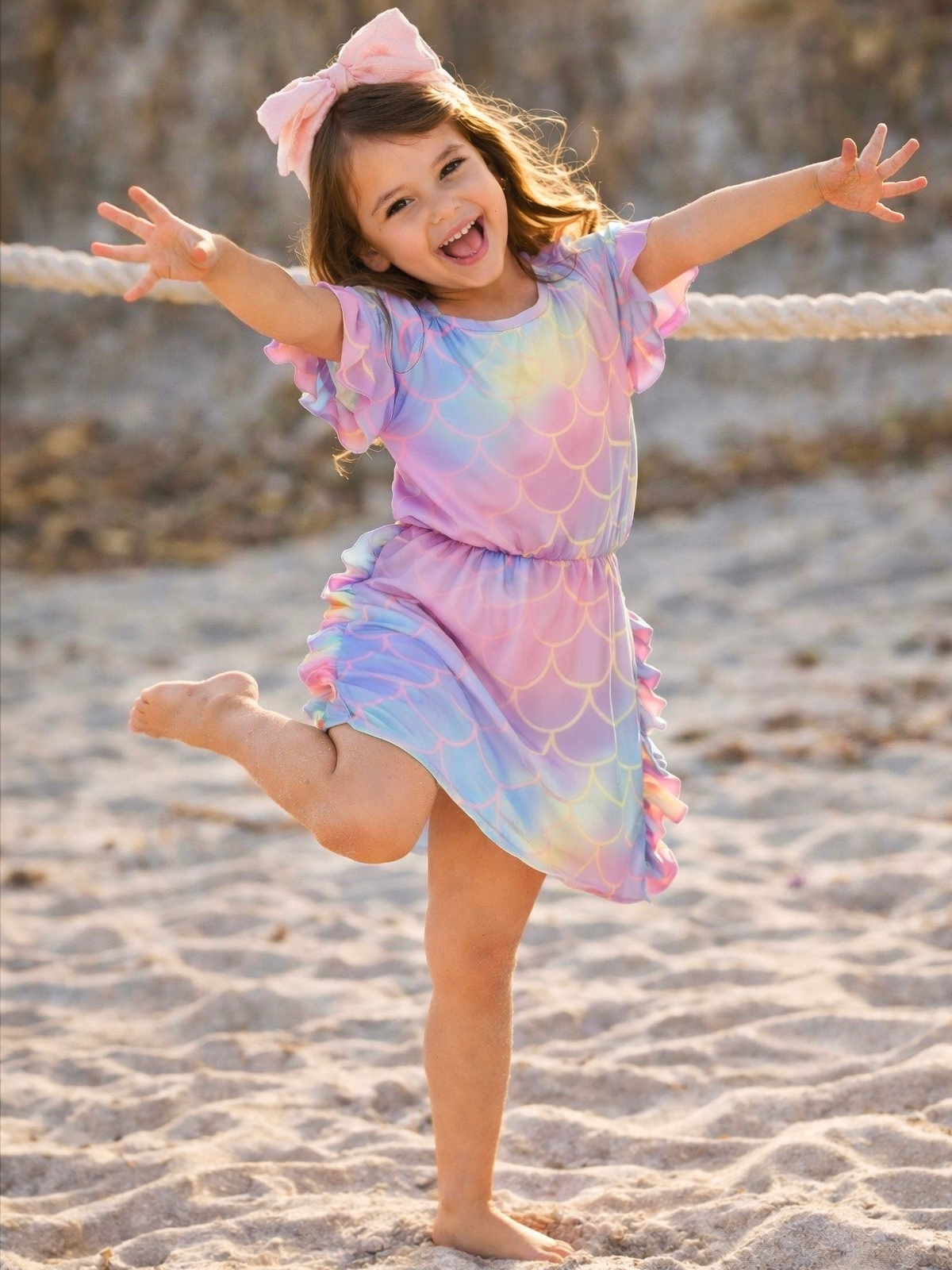 Pastel Waves Swimsuit Cover Up