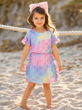 Pastel Waves Swimsuit Cover Up
