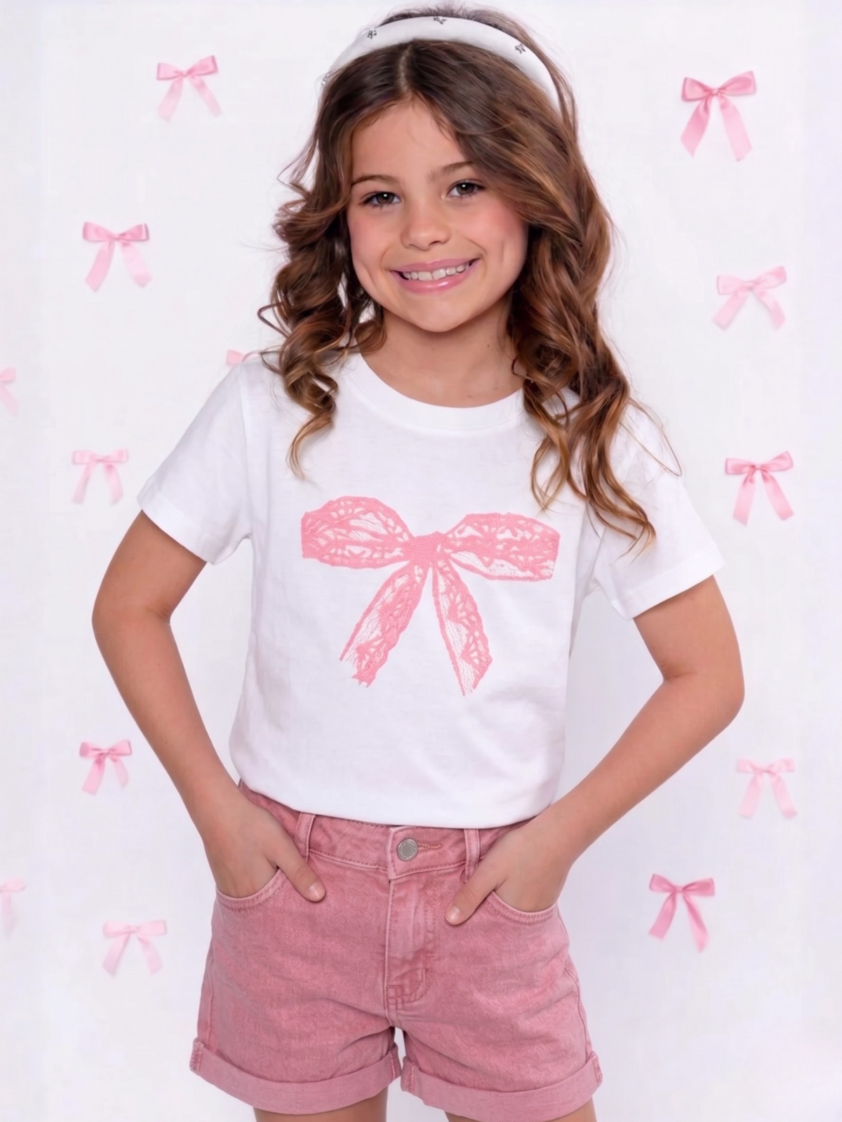 Classic and Cute Bow Graphic Tee
