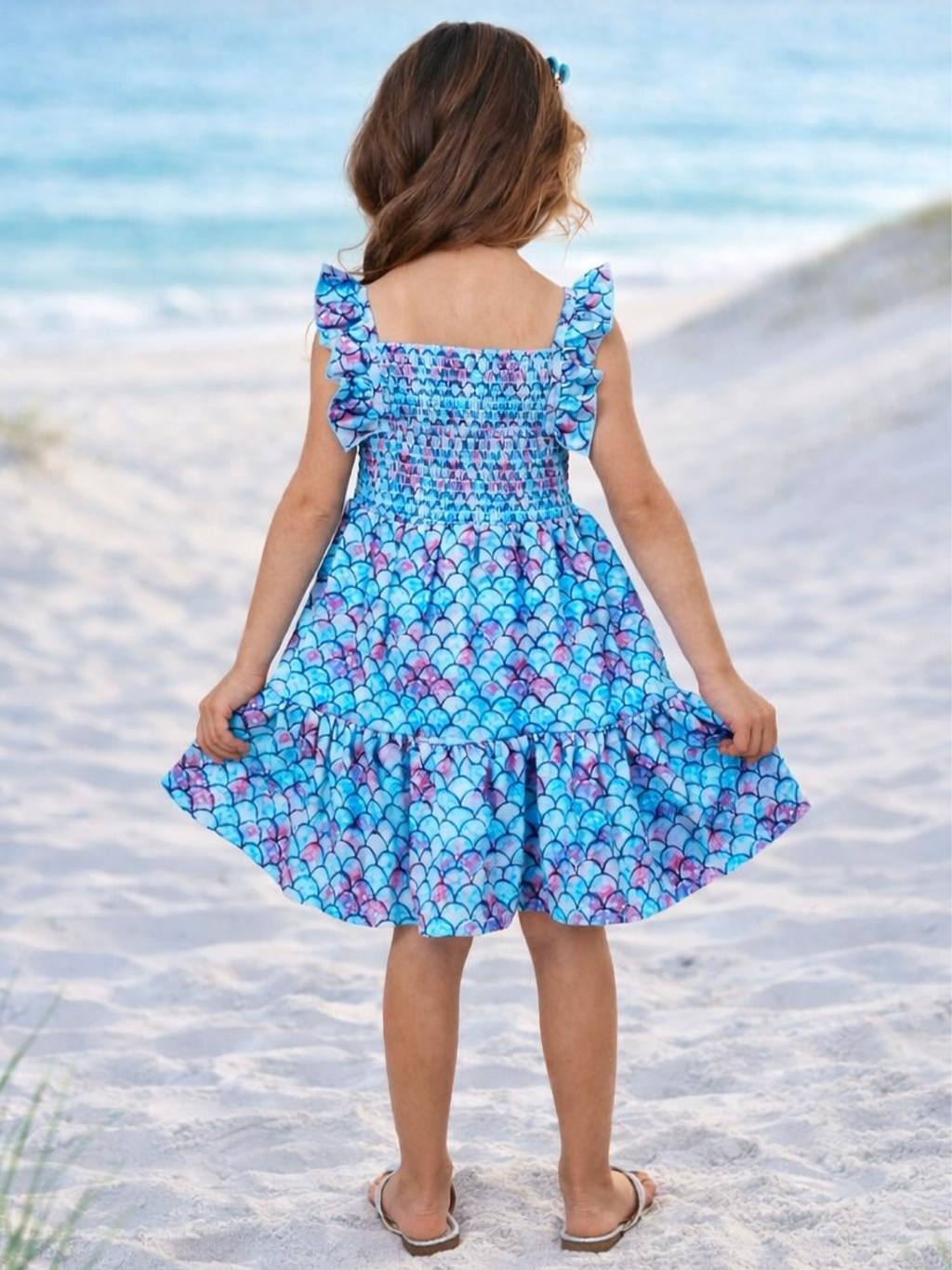 I Washed Up Like This Mermaid Ruffle Sundress