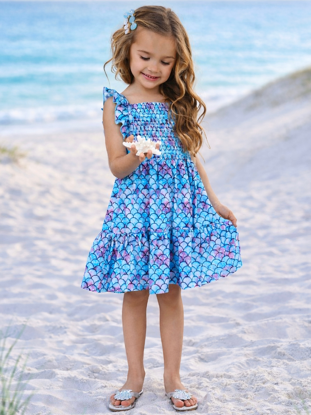 I Washed Up Like This Mermaid Ruffle Sundress