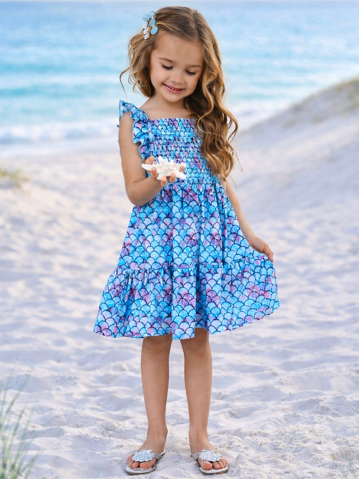 I Washed Up Like This Mermaid Ruffle Sundress