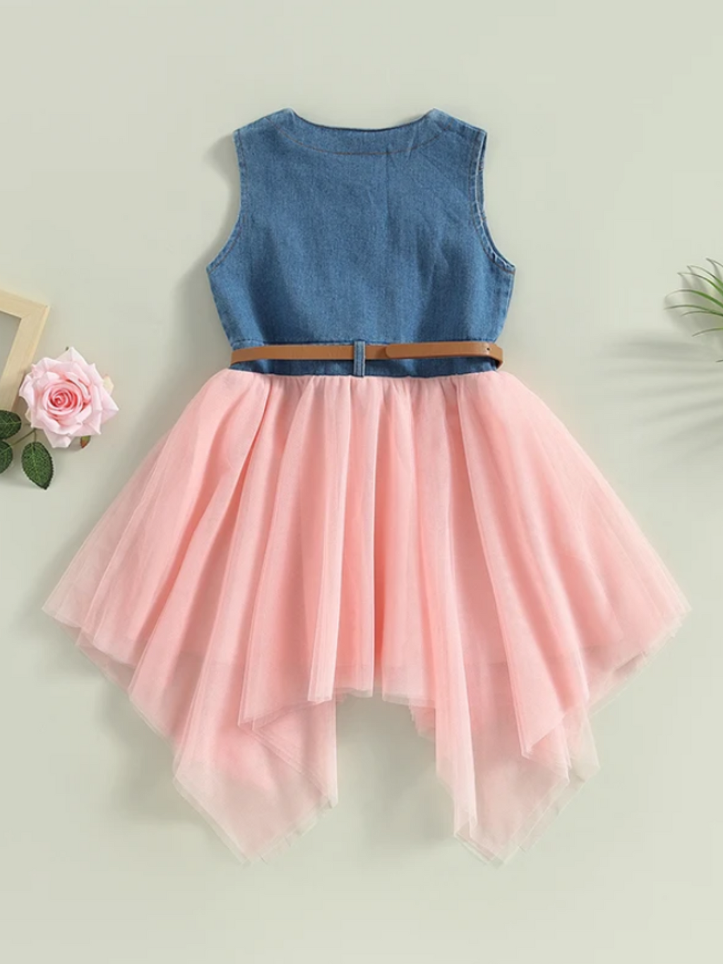 Giddy Up, Western Denim and Pink Dress
