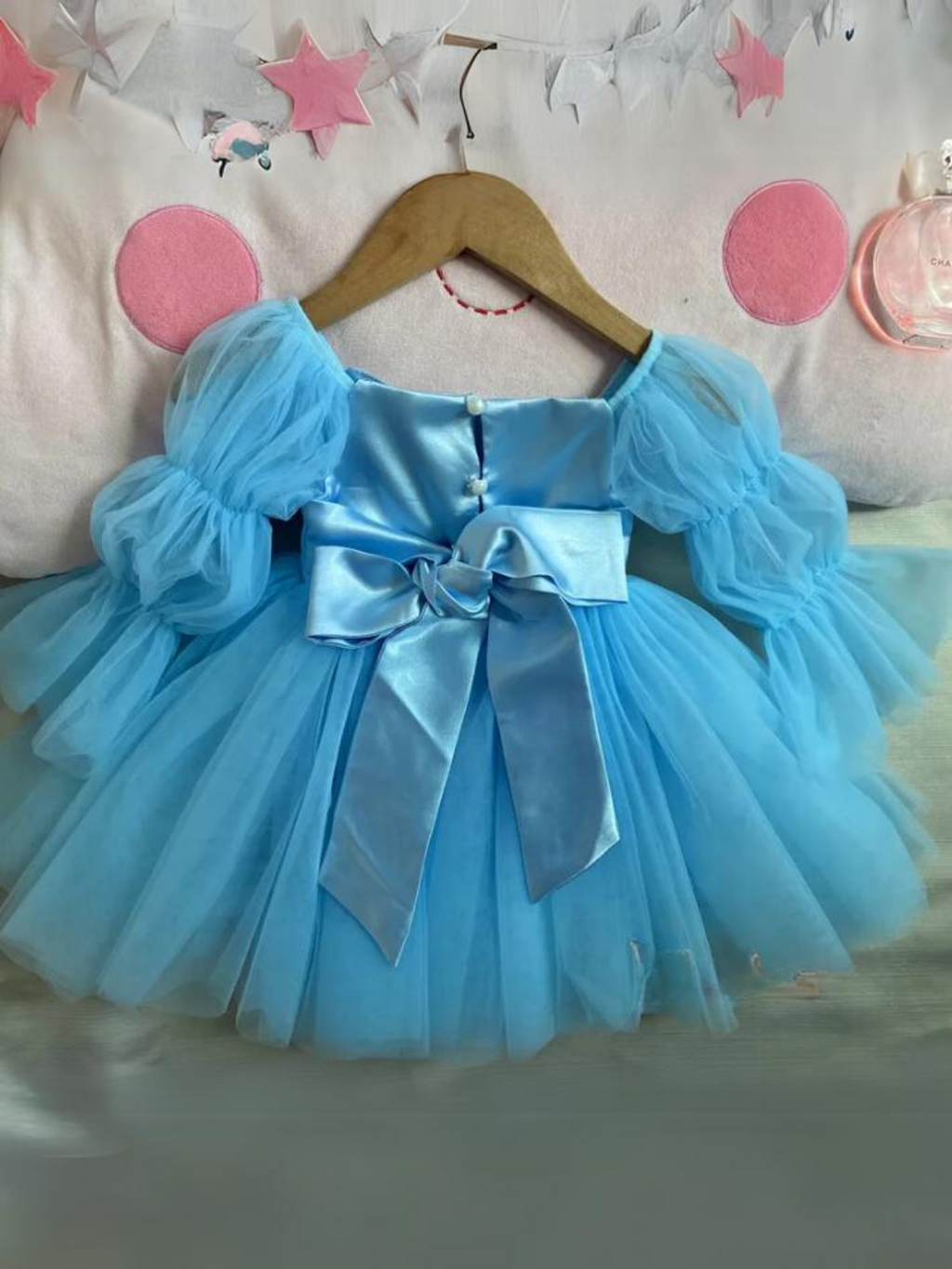 Here To Impress Storybook Princess Inspired Statement Sleeve Tulle Dress