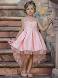 Blush Beauty Lace & Tulle Hi-Lo Dress