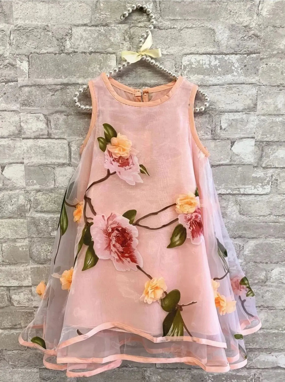 Spring Dreams Flower Lace Party Dress