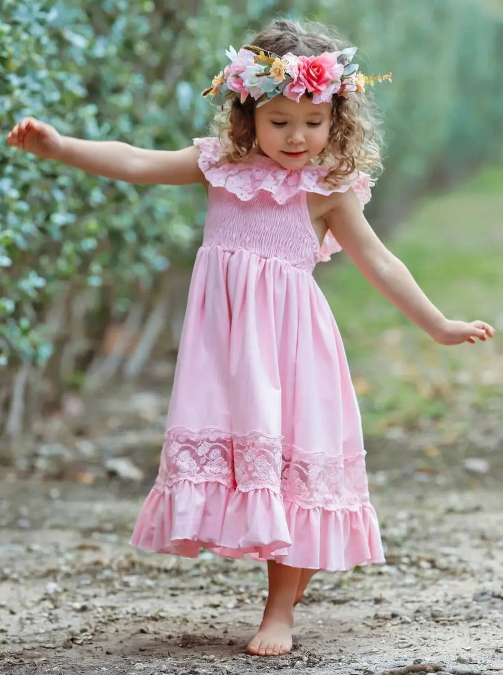 Spring Chic Lace Maxi Dress